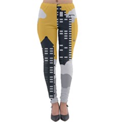 Minimal Skyscrapers Lightweight Velour Leggings by anzea