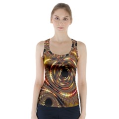 Geometric Art Fractal Abstract Art Racer Back Sports Top by Ndabl3x