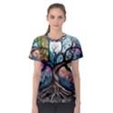 Tree Colourful Women s Sport Mesh T-Shirt View1