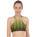 Zig Zag Chevron Classic Pattern Halter Bikini Top View1