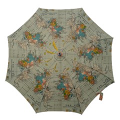 Vintage World Map Hook Handle Umbrellas (medium) by Ket1n9