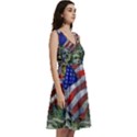 Usa United States Of America Images Independence Day Sleeveless V-Neck Skater Dress with Pockets View3