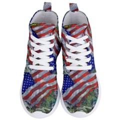 Usa United States Of America Images Independence Day Women s Lightweight High Top Sneakers by Ket1n9