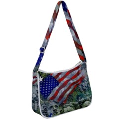 Usa United States Of America Images Independence Day Zip Up Shoulder Bag by Ket1n9