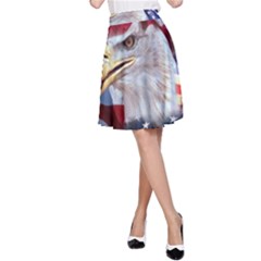 United States Of America Images Independence Day A-line Skirt by Ket1n9