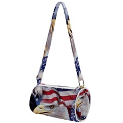 United States Of America Images Independence Day Mini Cylinder Bag by Ket1n9