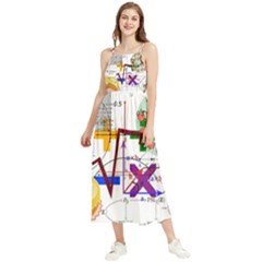 Mathematics Formula Physics School Boho Sleeveless Summer Dress by Bedest