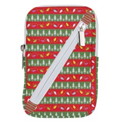 Christmas-papers-red-and-green Belt Pouch Bag (large) by Bedest