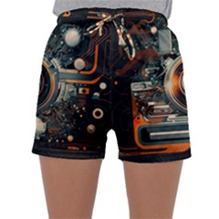 Technology Robot Internet Processor Sleepwear Shorts by Ravend