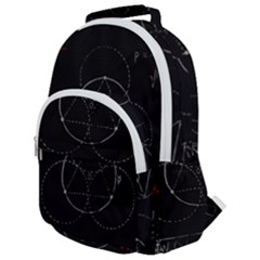 Math Board Circuit Circuits Computer Shield Tech Technology Rounded Multi Pocket Backpack by Loisa77