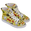 Cartoon Comics Pattern Men s Hi-Top Skate Sneakers View3