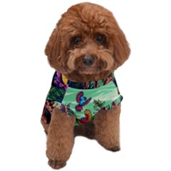 Monkey Tiger Bird Parrot Forest Jungle Style Dog T-shirt by Grandong