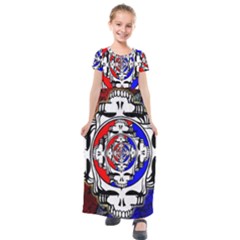 The Grateful Dead Kids  Short Sleeve Maxi Dress by Grandong