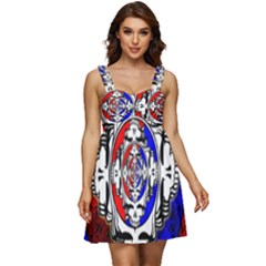 The Grateful Dead Ruffle Strap Babydoll Chiffon Dress by Grandong