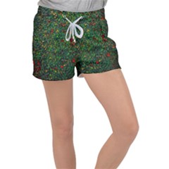 Grass Nature Meadow Women s Velour Lounge Shorts by Loisa77