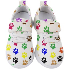 Pawprints Paw Prints Paw Animal Kids  Velcro Strap Shoes by Apen