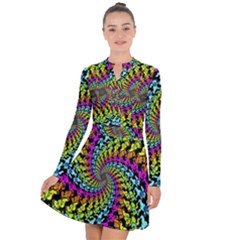 3d Grateful Dead 90 s Neon Dancing Bears Long Sleeve Panel Dress by Perong