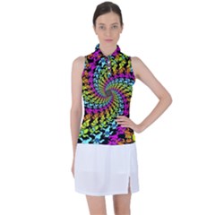 3d Grateful Dead 90 s Neon Dancing Bears Women s Sleeveless Polo T-shirt by Perong