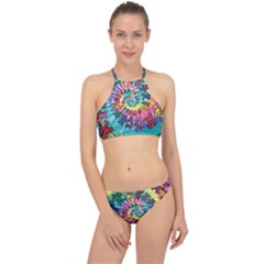 Tie Dye Grateful Dead Bears Halter Bikini Set by Perong