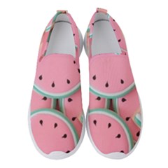 Aesthetic Cute Kawaii Watermelon Women s Slip On Sneakers by Perong