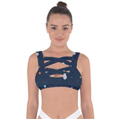 Space Nasa Galaxy Bandaged Up Bikini Top by Perong