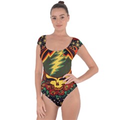 Grateful Dead Scarlet Fire Short Sleeve Leotard  by Perong