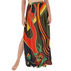 Grateful Dead Scarlet Fire Maxi Chiffon Tie-up Sarong by Perong