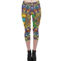 Dead Dancing Bears Grateful Dead Pattern Capri Leggings  View1