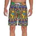 Dead Dancing Bears Grateful Dead Pattern Men s Beach Shorts View1