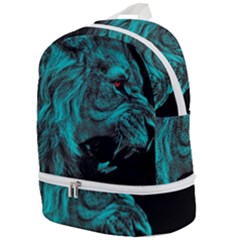 Angry Male Lion Predator Carnivore Zip Bottom Backpack by Ndabl3x