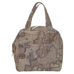 Old Vintage Classic Map Of Europe Boxy Hand Bag by Paksenen