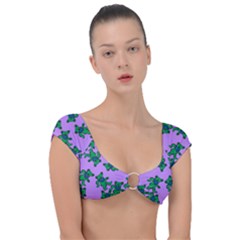 Grateful Dead Bears  Pattern Cap Sleeve Ring Bikini Top by Perong