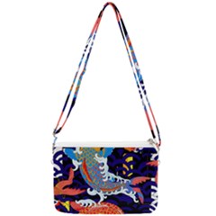 Koi Fish Traditional Japanese Art Double Gusset Crossbody Bag by Perong