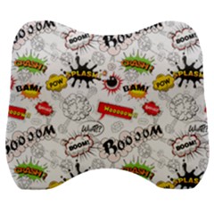 Pattern Seamless Texture Cartoon Velour Head Support Cushion by Perong