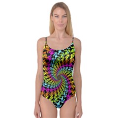 3d Grateful Dead 90 s Neon Dancing Bears Camisole Leotard  by Perong