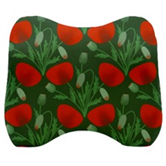 Poppy Fierce Wolf Poppies Bud Velour Head Support Cushion by Perong