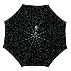 Enigmatic Demon Black And White Pattern Automatic Folding Umbrella With Case (medium) by dflcprintsclothing