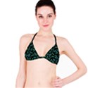 Leaves Pattern Abstract Blade Classic Bikini Top View1