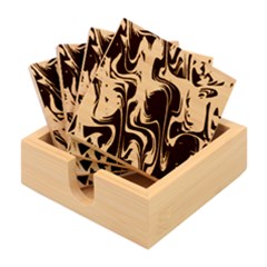 Nature Water Wave Architecture Bamboo Coaster Set by Salmanaz77