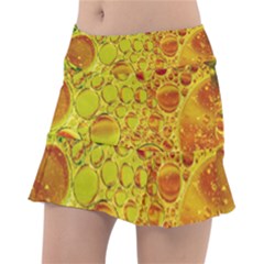 Oil Drop Water Oil Abstract Oily Classic Tennis Skirt by Salmanaz77