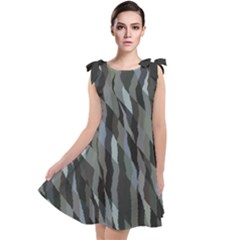 Intricate Camo Print Design Bk Tie Up Tunic Dress by dflcprintsclothing