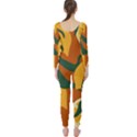 Lemon Citrus Fruit Summer Painting Drawing Long Sleeve Catsuit View2