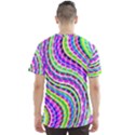 Neon Trippy Swirls Twirls Design Men s Sport Mesh T-Shirt View2