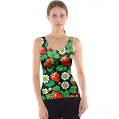 Strawberries Pattern Women s Basic Tank Top by Salmanaz77