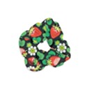 Strawberries Pattern Velvet Scrunchie View1