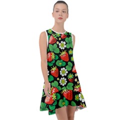 Strawberries Pattern Frill Swing Dress by Salmanaz77