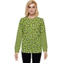 Kiwi Fruit Pattern Green Background Hidden Pocket Sweatshirt View1