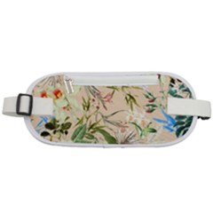 Textile Fabric Tropical Rounded Waist Pouch by Paksenen