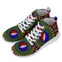 Grateful Dead Bear Pattern Men s Lightweight High Top Sneakers View2