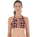 Animal Print Girraf Patterns Perfectly Cut Out Bikini Top View1